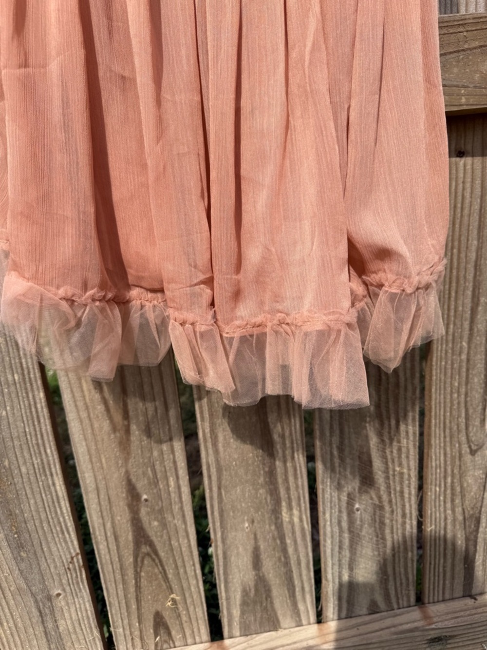 Lulu's Dusty Peach Ruffled Romper - Picture 4 of 6